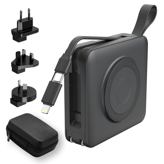 AFAR Universal Power Pack with MagSafe, USB C, Lightning, Apple AirPod and Apple Watch compatibility