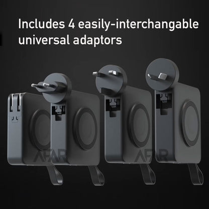 AFAR Universal Power Pack with MagSafe, USB C, Lightning, Apple AirPod and Apple Watch compatibility