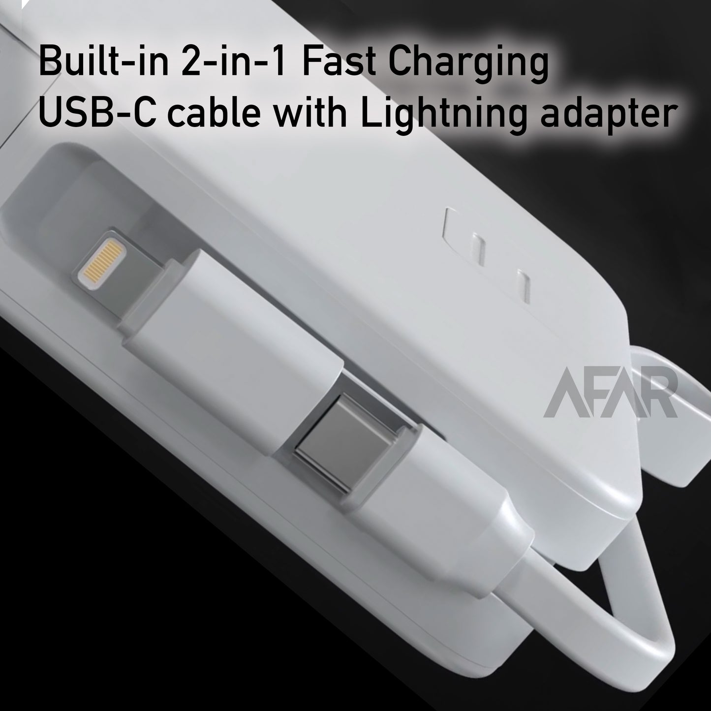 AFAR Universal Power Pack with MagSafe, USB C, Lightning, Apple AirPod and Apple Watch compatibility
